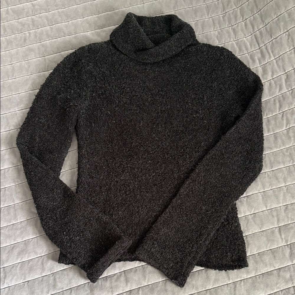 J. Crew Vintage Y2K Bouclé Wool Blend  Turtleneck Sweater